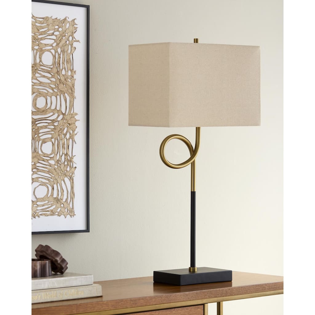 Livabliss Manila Traditional Accent Table Lamp - 29"H x 14"W x 8"D