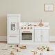 preview thumbnail 1 of 13, Teamson Kids Wooden Play Kitchen with Refrigerator, Oven and Sink, Interactive Toy Kitchen Set for Age 2-5 Toddlers and Kids 2-4 Years - Kitchens