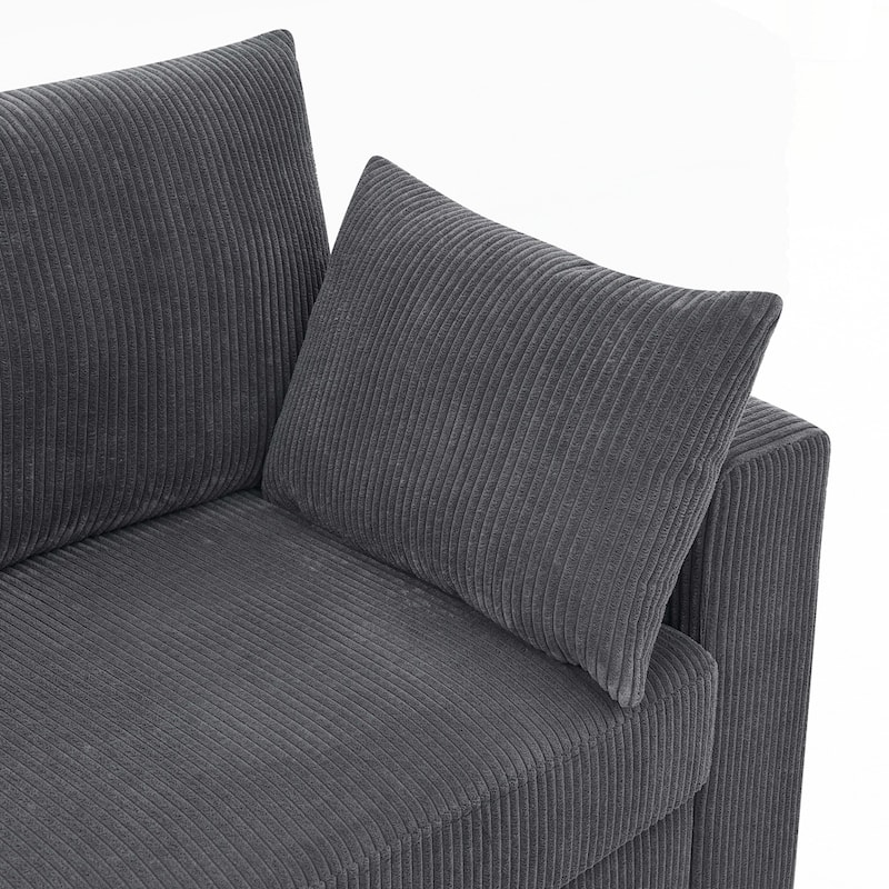 Coastal Haven Corduroy Sofa - 2 Seat