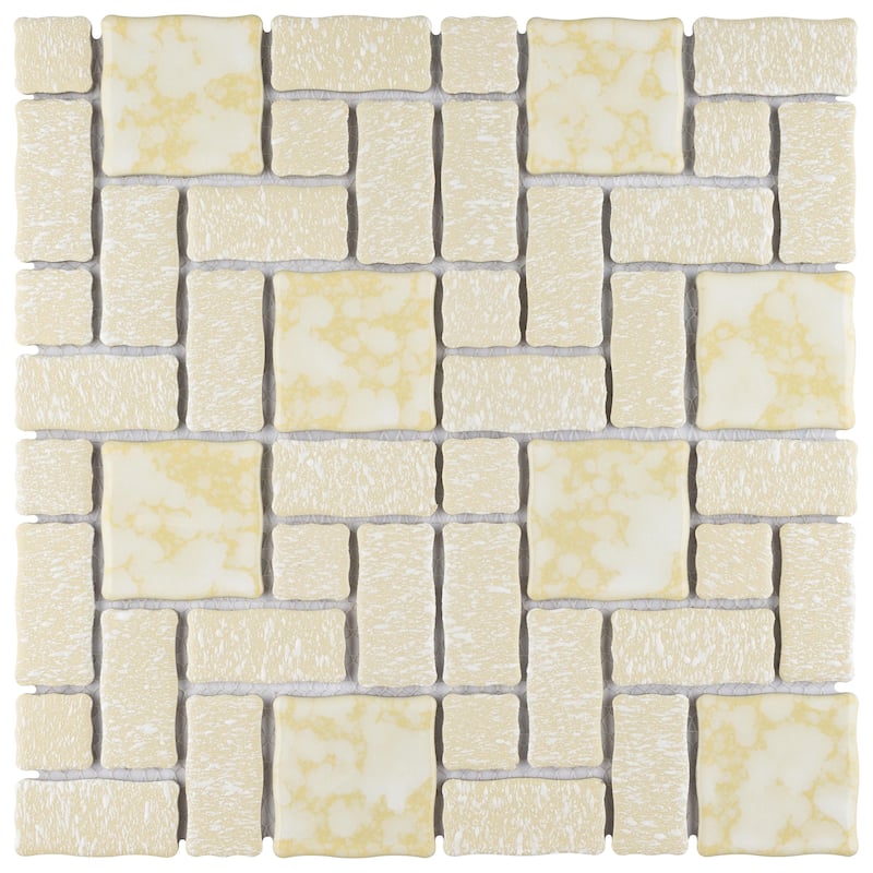 Merola Tile Academy Gold 11-7/8" x 11-7/8" Porcelain Floor and Wall Tile