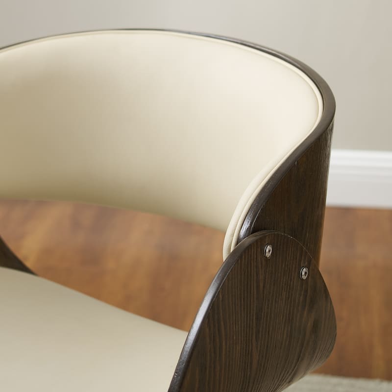 Corvus Mid-century Wood and Metal Adjustable Office Chair