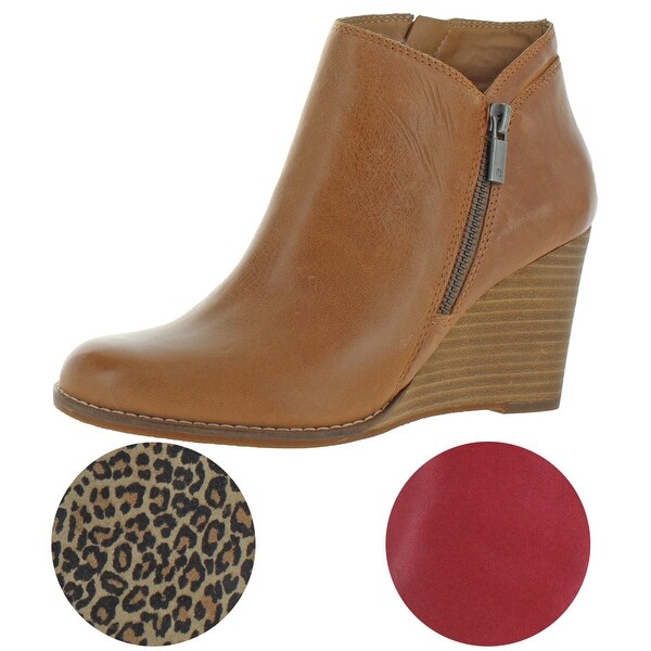 lucky brand wedge ankle boots