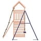 preview thumbnail 16 of 19, vidaXL Swing Set Outdoor Backyard Wooden Playground Equipment for Kids Age 3-8