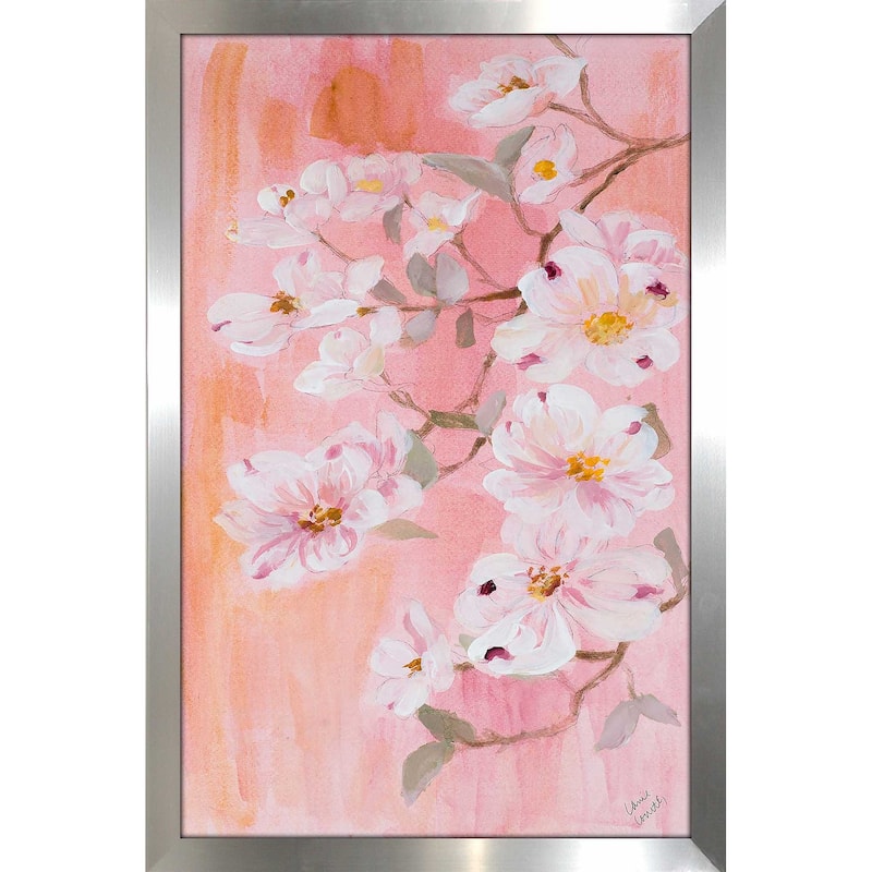 "Simply Dogwood II (Vertical)" Print on Acrylic