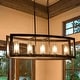 preview thumbnail 18 of 21, 5-Light Mid-Century Modern Industrial Linear Kitchen Island Pendant Vintage Rectangle Glass Chandelier