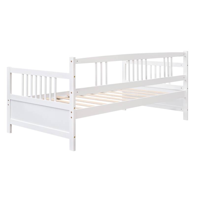 Multifunctional Solid Wood Daybed: Twin Size, Storage