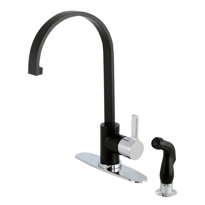 Kingston Brass Continental 1.8 GPM Single Hole Kitchen Faucet -
