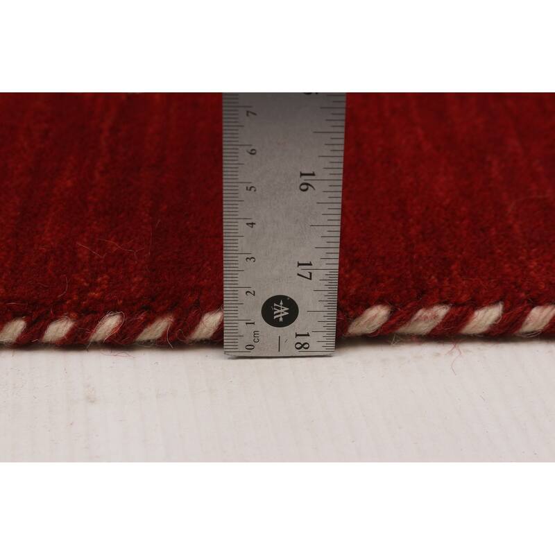 Kashkuli Gabbeh Red Rug 2'8" x 11'4" - 2'8 x 11'4