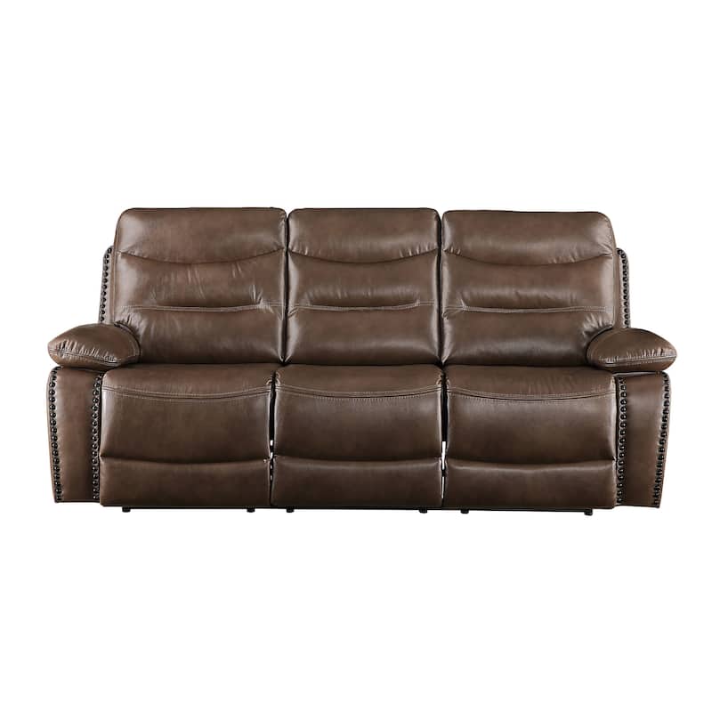 Graton Brown Motion Sofa with Tufted