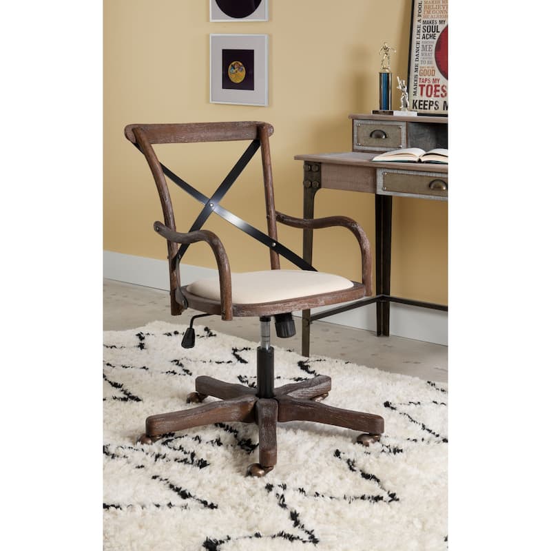 Café Office Chair - 39.5" - Brown and Black