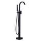 preview thumbnail 28 of 31, WOWOW Single-Handle Waterfall Freestanding Tub Faucet with Handshower Matte Black