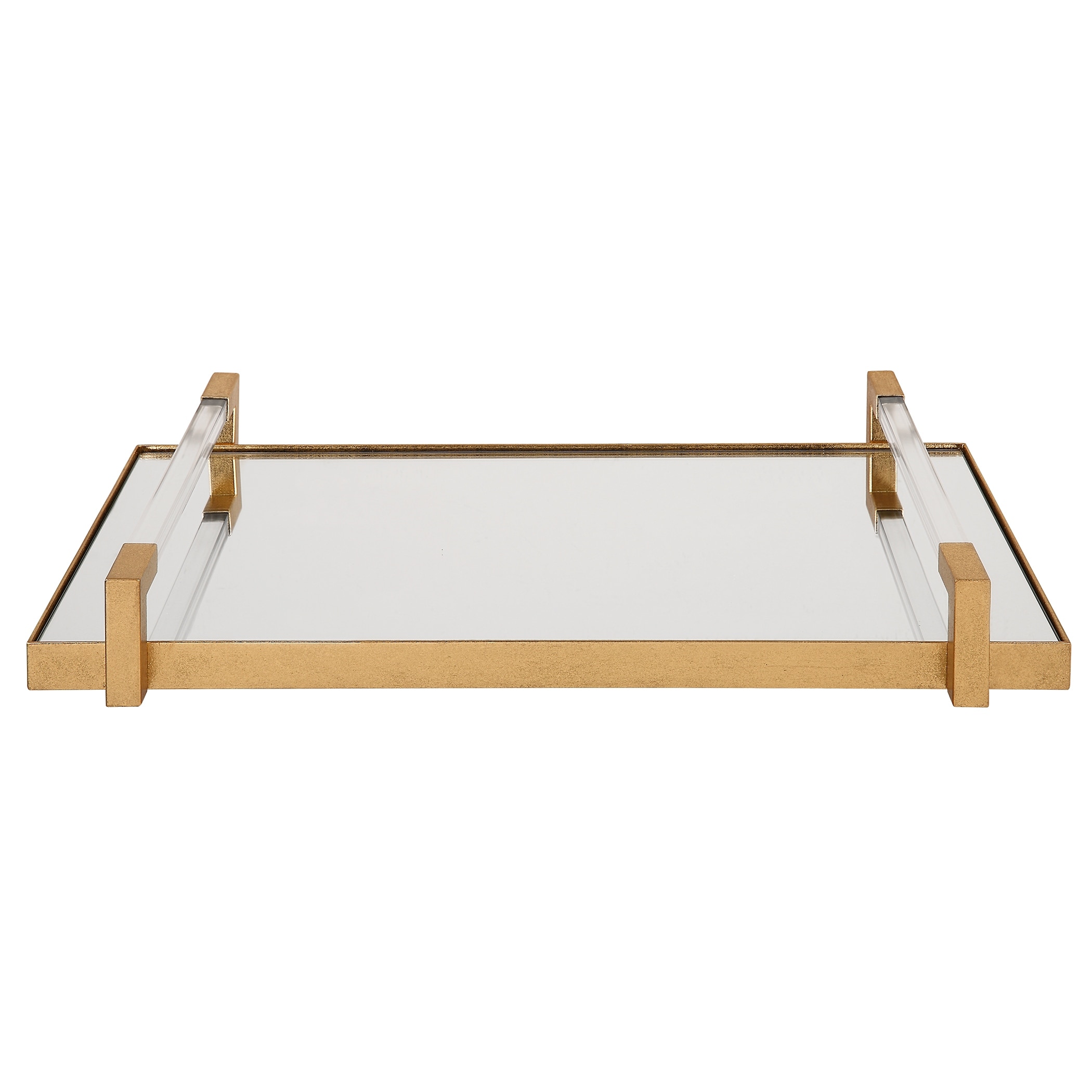Uttermost Deki Gold Mirrored Tray - 23.75"W x 3.13"H x 13.5"D