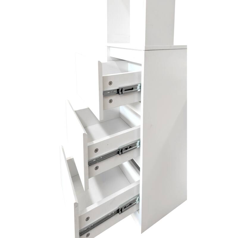 70.87"H Tall Storage Cabinet with Multi-functional Storage Space, Modern Wooden Entrance Organizer for Hallway, Living Room