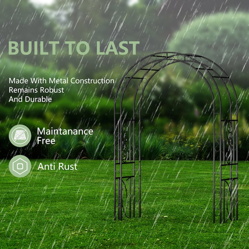 Decorative Metal Garden Trellis Arch Climbing Plants Wedding Ceremony
