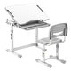 preview thumbnail 1 of 6, Mount-It! Kids Desk and Chair Set, Height Adjustable Ergonomic Children's School Workstation with Storage Drawer