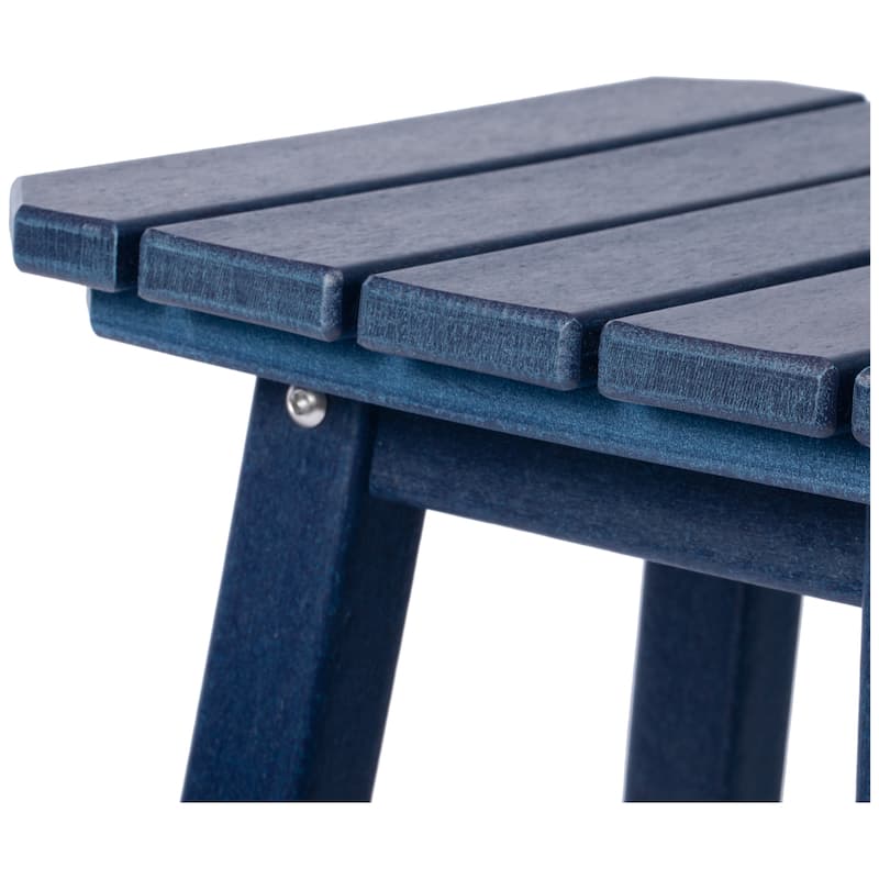 Polytrends Laguna Hdpe All Weather Outdoor Patio 24" Square Counter Stool