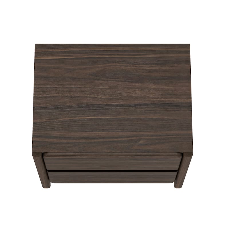 Manhattan Comfort Linda Modern 2 Drawer Nightstand Set of 2
