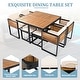 preview thumbnail 12 of 16, 18-Pieces Acacia Wood Patio Dining Set, 8 Cushioned Chairs & 8 Ottomans & 2 Square Table