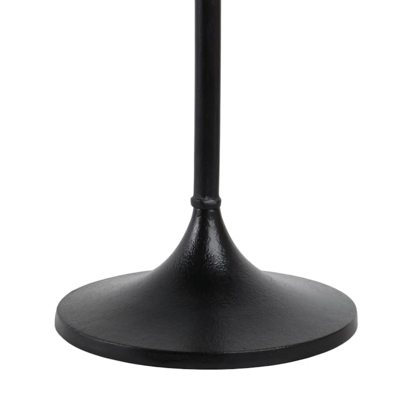 Metal Base Marble Top Modern Glam Accent Table Round Silhouette