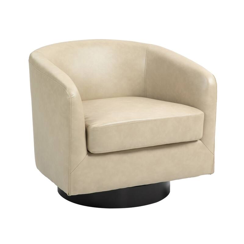 UIXE 360° Swivel Barrel Accent Chair Armchair For Living Room