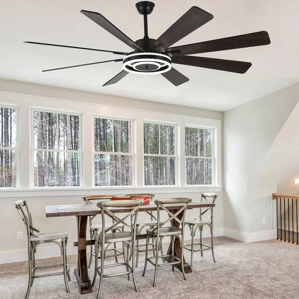 Oaks Aura Cotti 20in. Low Profile Ceiling Fan with Light, 6-Speed Ceiling Fan, Flush Mount Smart Ceiling Fan with Remote