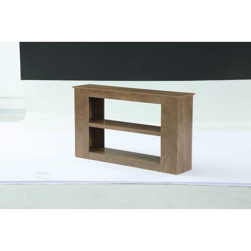 55-Inch Farmhouse Console Table, 3-tier Narrow Sofa Table with Storage - 11.81" D x 55.12" W x 31.5" H