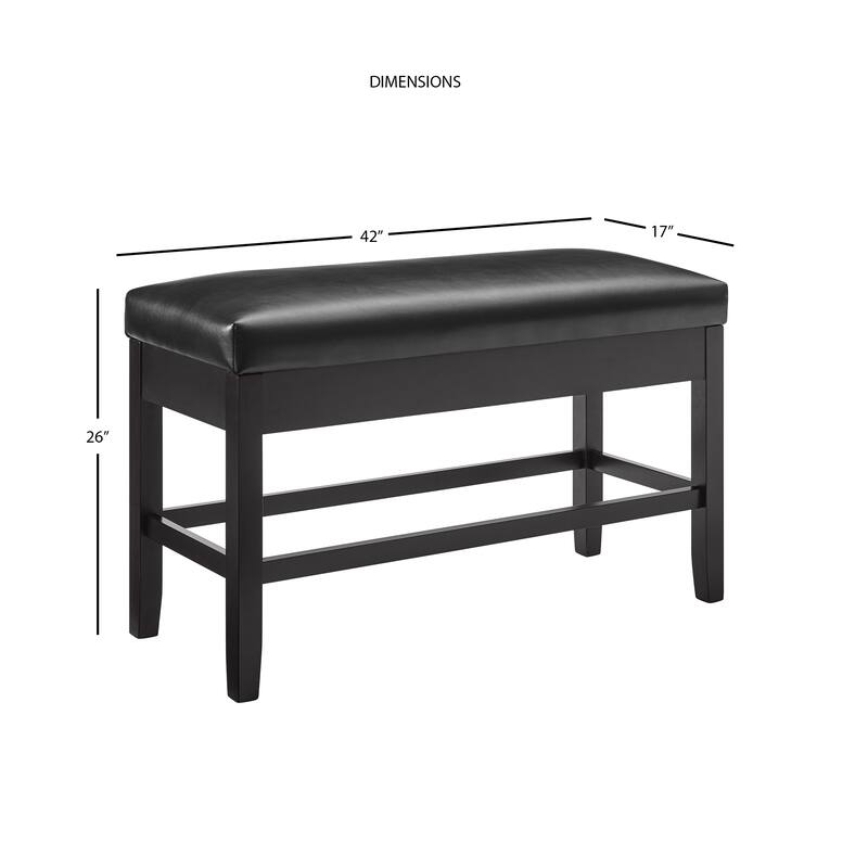 Steve Silver Concordia Counter Height Bench with Storage