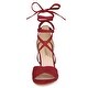 preview thumbnail 13 of 15, Women Crisscross Front Block Heeled Lace Up Sandals