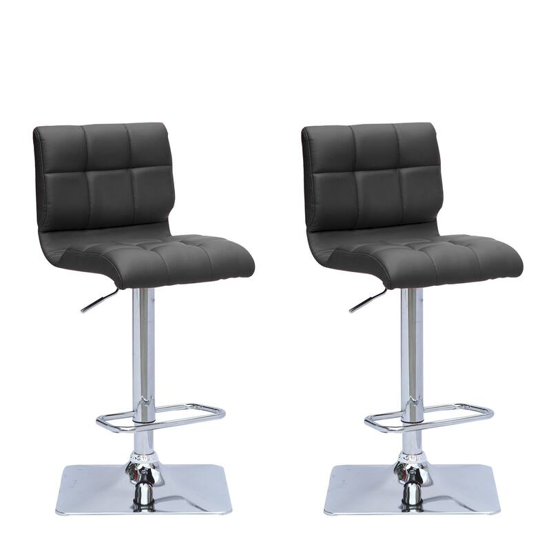 Set of 2 Hudson Adjustable Bar Stools with Swivel Seat