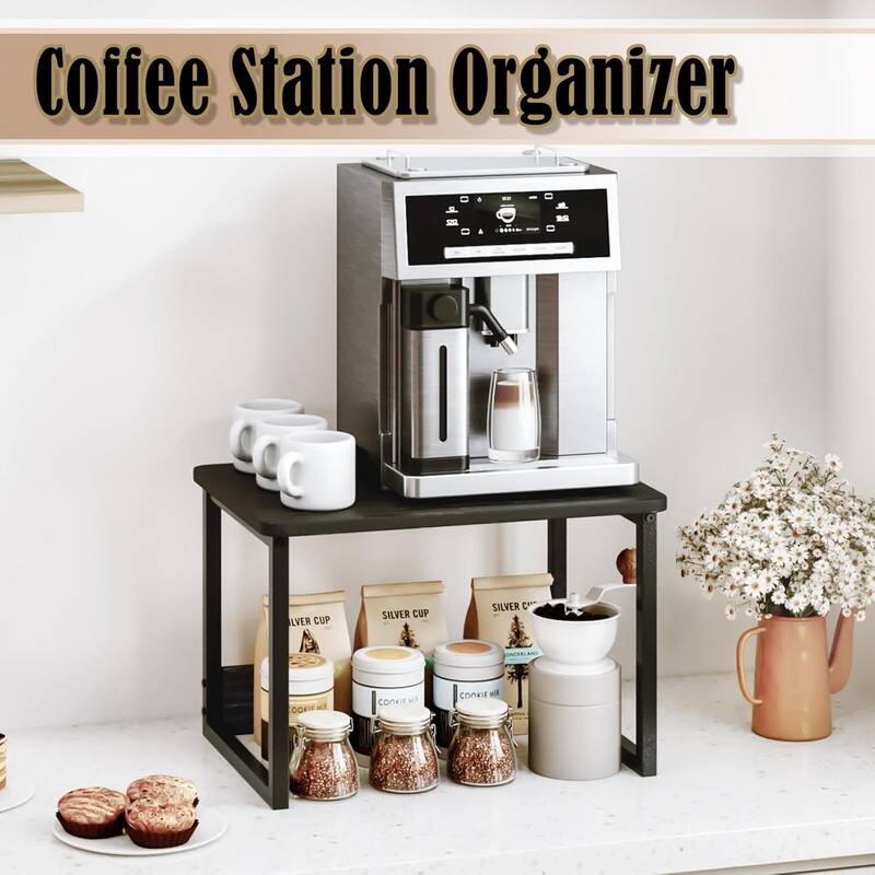 Kitchen Countertop Organizer Cabinet Shelf - 12.4"D x 17"W x 12"H