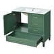 preview thumbnail 71 of 70, GDFStudio - Aurea 36" Bathroom Vanity with Ceramic Sink, Soft-Close Door & 3 Drawers