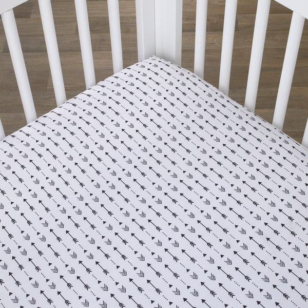 slide 2 of 4, Little Love by NoJo Little Man Cave Fitted Crib Sheet
