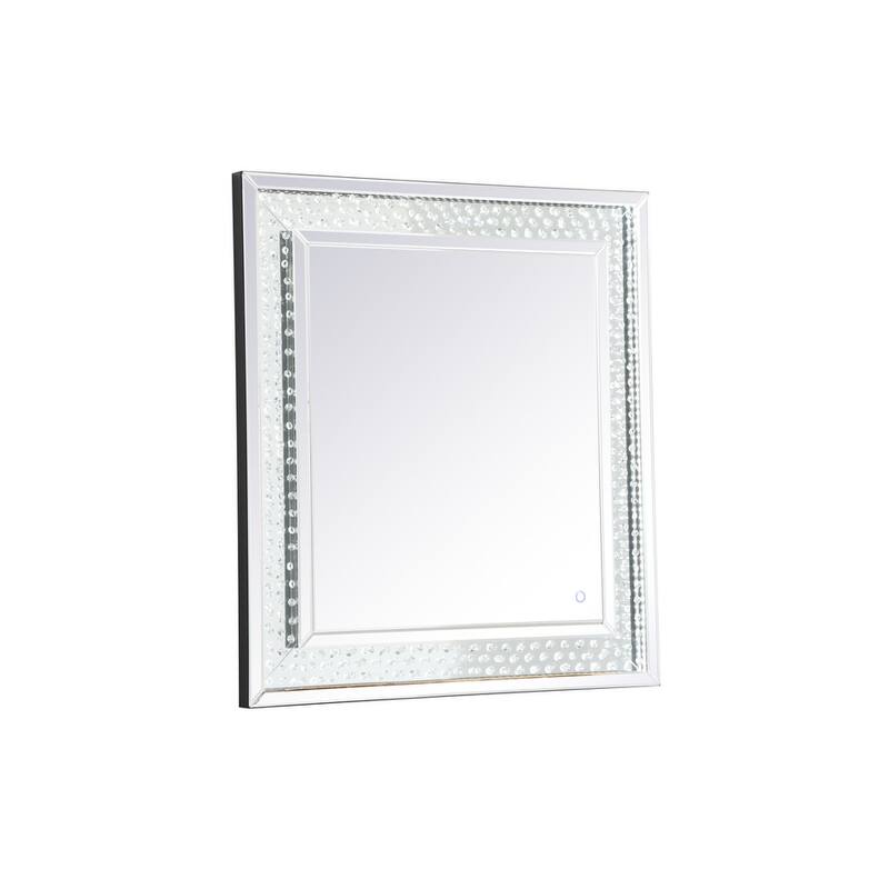 River LED Crystal Mirror - Clear