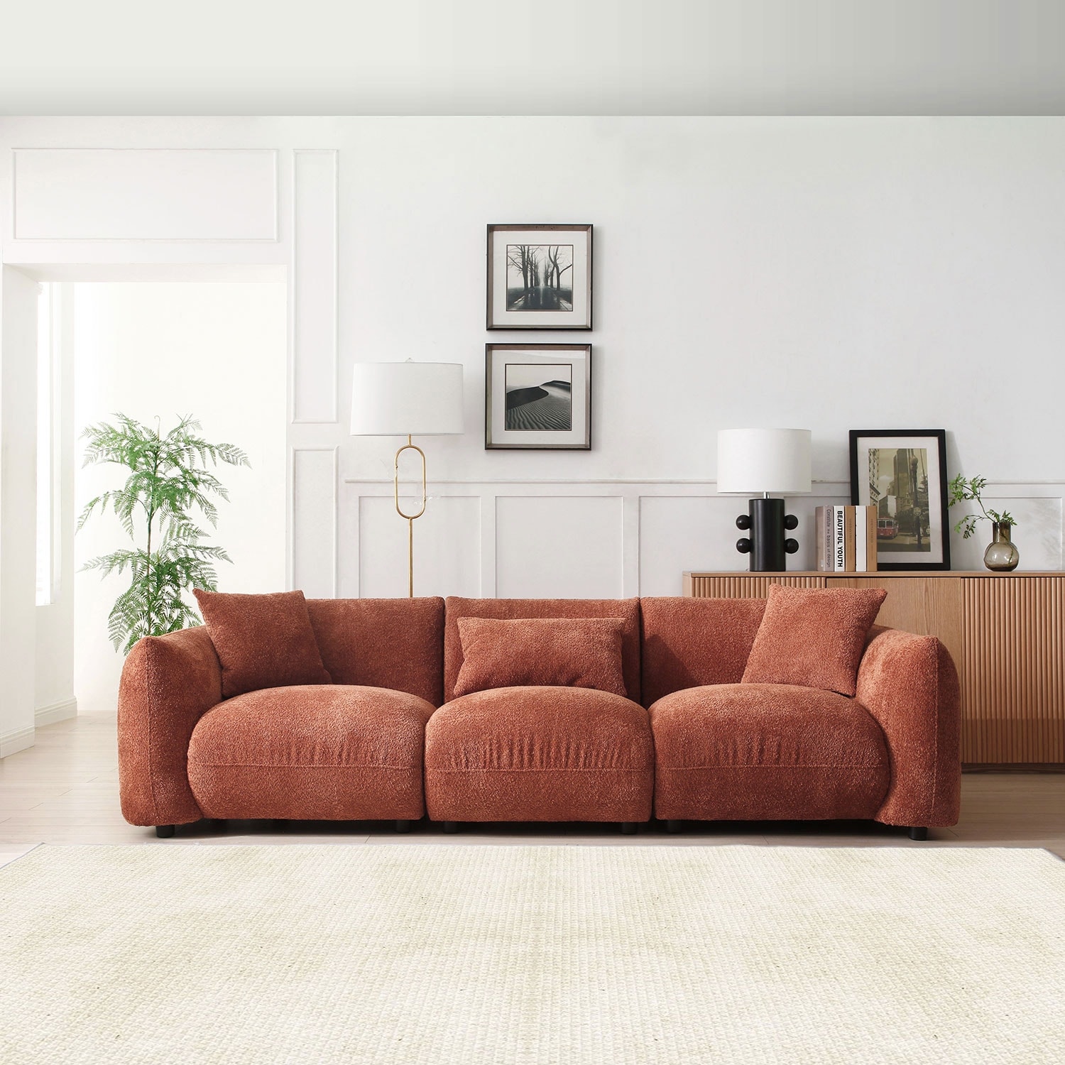 Sofa 110-Inch Lambswool Extravagance - Oversized with Corner