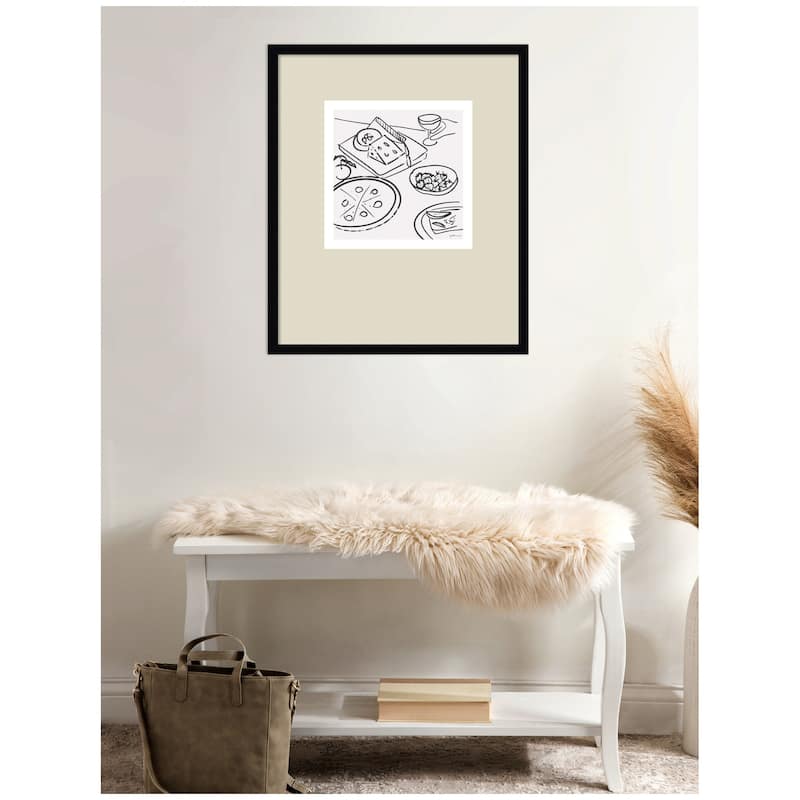 Kate and Laurel Dinner Club by Gabrielly Guedes Framed Wall Art Print