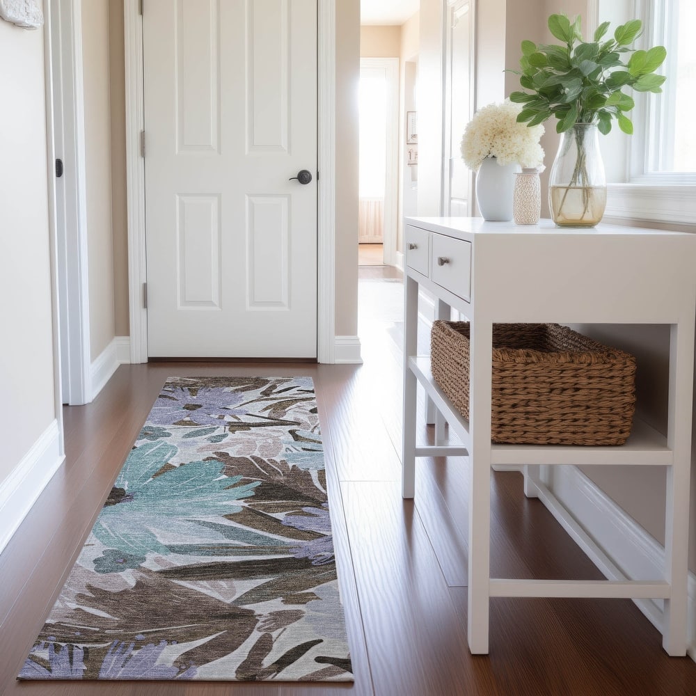 Premium Washable Super Soft Casual Floral Mayfield Rug