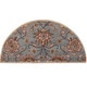 preview thumbnail 46 of 122, Patchway Handmade Classic Floral Wool Area Rug 2' x 4' hearth - Slate - Hearth