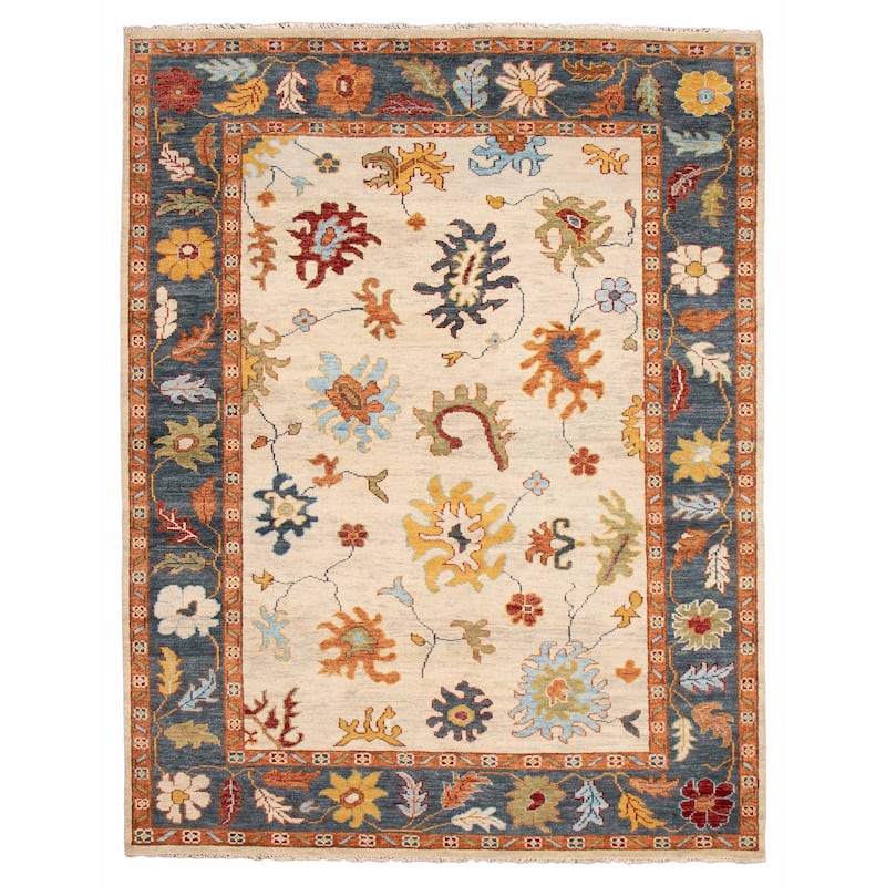 ECARPETGALLERY Hand-knotted Jules Serapi Cream Wool Rug - 9'2 x 12'2 - Cream - 9'2 x 12'2