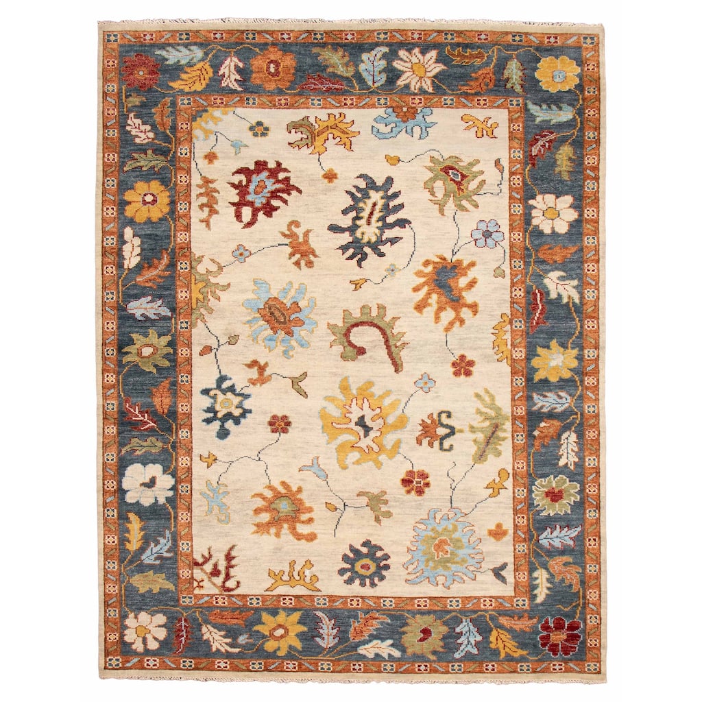 ECARPETGALLERY Hand-knotted Jules Serapi Cream Wool Rug - 9'2 x 12'2