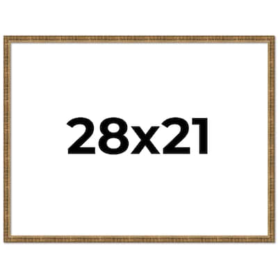 28x21 Frame Gold Kingsley Distressed Solid Wood Picture Frame Width