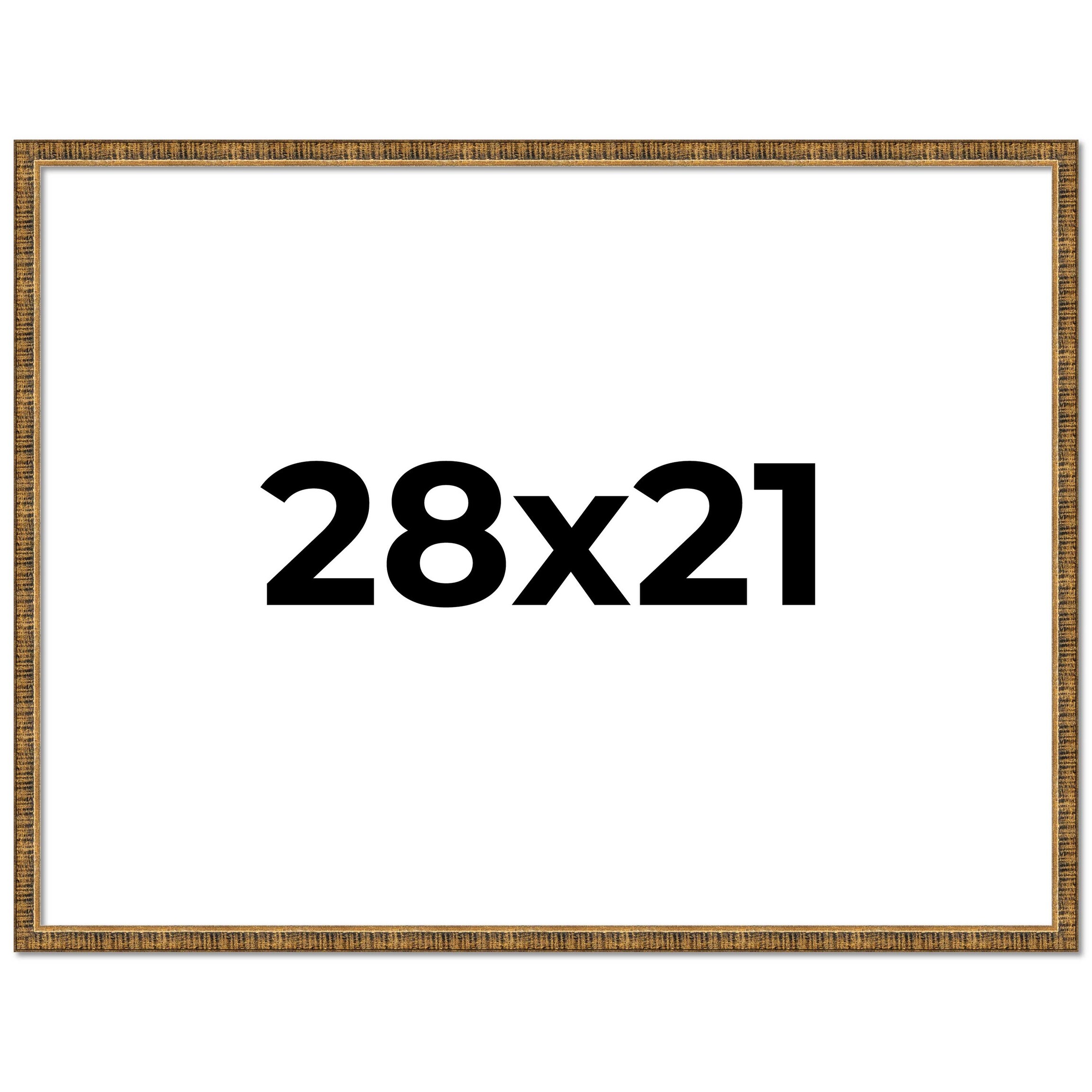 28x21 Frame Gold Kingsley Distressed Solid Wood Picture Frame Width