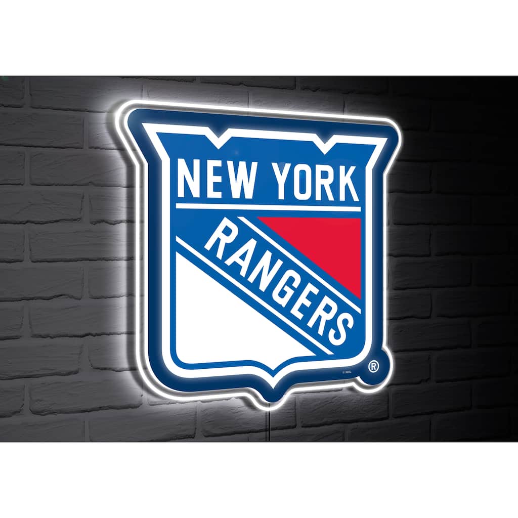 New York Rangers Team Logo LED Wall Decor Lighted Sign