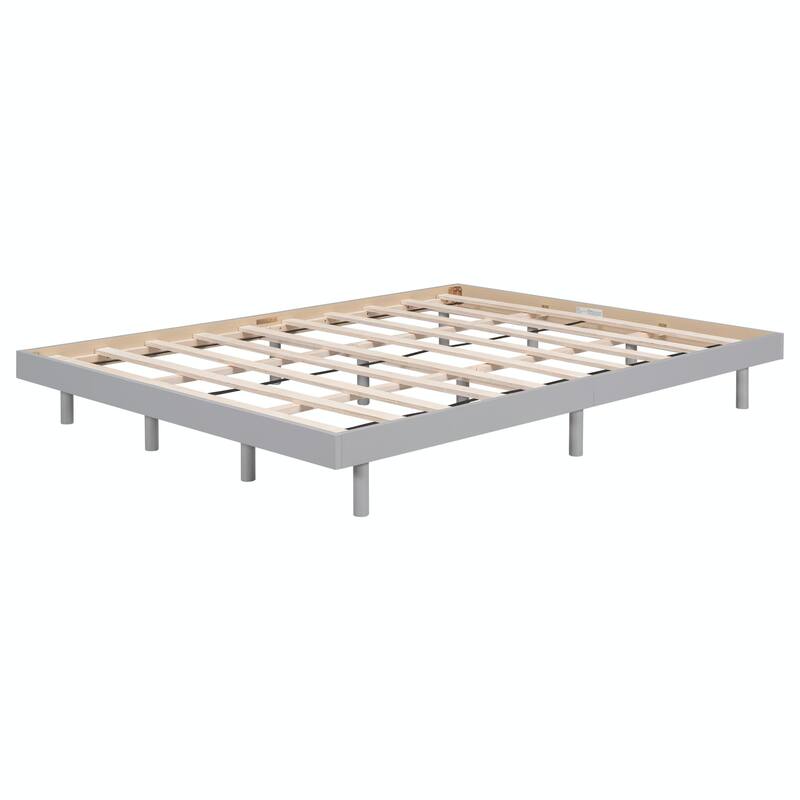 Contemporary Floating Platform Bed Frame
