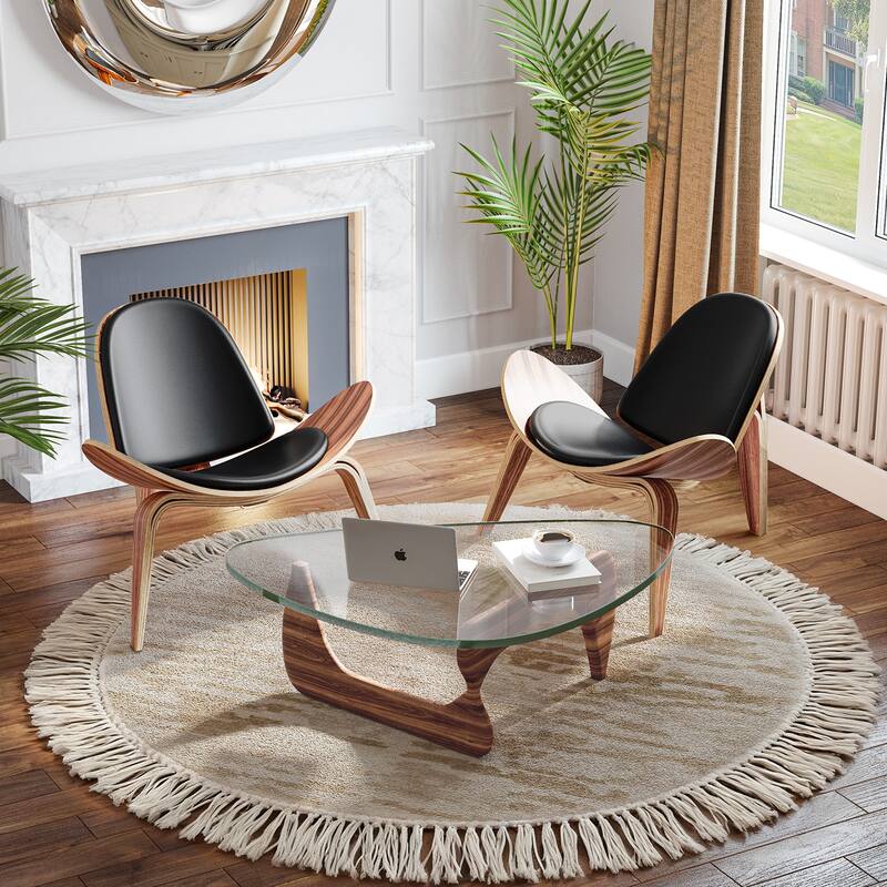 Nordic Style Three-Legged Shell Chair Living Room Chair Furniture