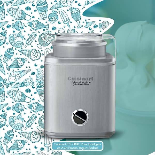Cuisinart Pure Indulgence 2Qt Frozen YogurtSorbet & Ice Cream Maker