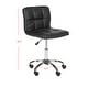 preview thumbnail 7 of 6, SAFAVIEH Brunner Black Desk Chair - 18.3" x 21.9" x 31.5"