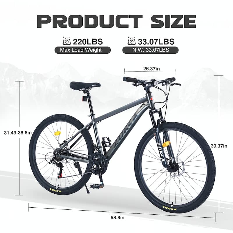 27.5 Inch Wheels 21 Speed Mountain Bike,Front Suspension