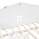 preview thumbnail 9 of 34, Charming House-shaped Design Wooden Daybed with Fence, Trundle and Smart Sensor Lights, Twin size