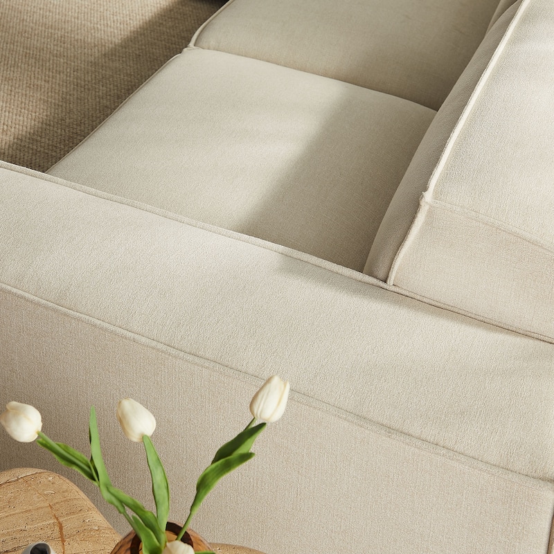 Restore 5-Piece Performance Fabric Upholstered Modular L-Shaped Sofa