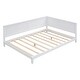 preview thumbnail 1 of 8, Full Wood Daybed with Mid-Century Modern Design for Bedroom or Living Room White